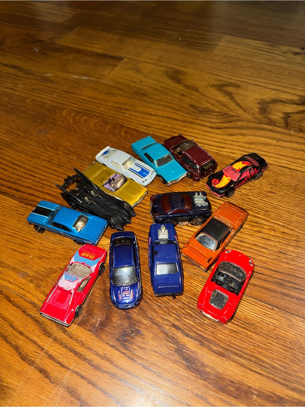 Hot Wheels & Die-Cast Car Lot – 12 Cars – Muscle Cars, Sports Cars & Batmobile
